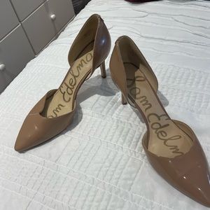 Sam Edelman size 8.5 nude tan pumps heels